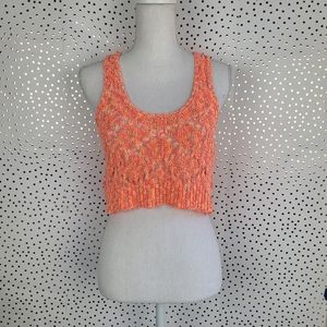 UO Staring at Stars Open Knit Crop Top
